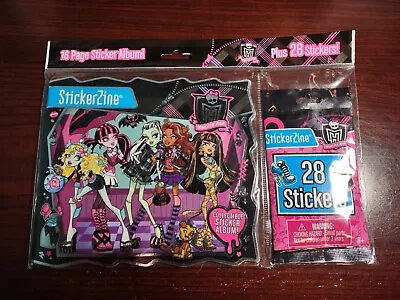 Monster High 2010 Stickers New Cool Ghouls Stickerzine Mattel Factory Sealed  • $5.95