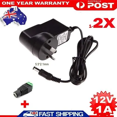 AC/DC 12V 1A Power Supply Transformer AU Adapter Charger LED Strip Lights Audio • $20.99