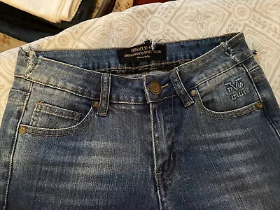 $14.99 • Buy Versace V1969 Italia Jeans Women's 25 Distressed Blue Denim