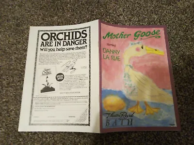 Mother Goose Pantomime Theatre Programme (Bath Danny La Rue 1986) • £6