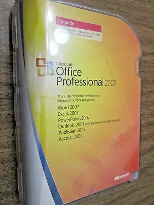 Microsoft Office Professional 2007 Upgrade With Product Key • $24.99