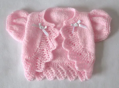 £5 • Buy Hand Knitted Dolls Clothes. Fit 18/19  Reborn/ Baby Doll. 4/7lb Premature Baby.