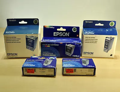 (Lot Of 5) Epson Photo 2000P Inkjet Cartridges Expired NEW • $47.85