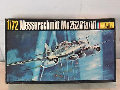 Heller Messerschmitt Me262B1a/U1 German WW2 Jet Fighter/Bomber 1/72 Scale Kit • $8