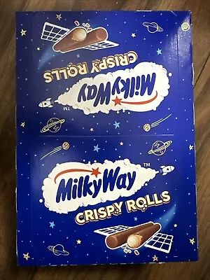 PROMOTION 24 X Milky Way Crispy Rolls Chocolate Bar 22.5g BBE April 2024 • £16.69