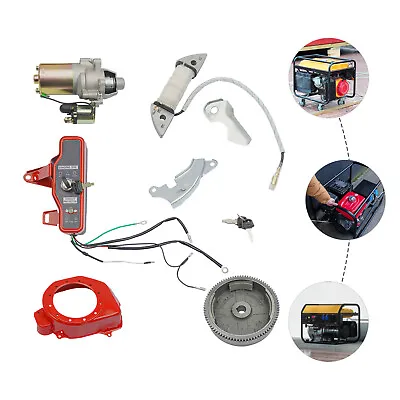 Electric Starter Motor Kit Fit Honda GX160 5.5HP GX200 6.5HP  Flywheel Ignition  • $72