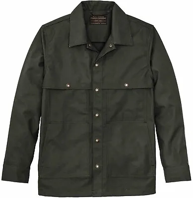 Filson Dry Tin Jac Shirt 20258678 MADE IN USA Otter Green Olive Dark CC Jacket • $200