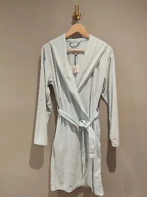 Ladies Mallow And Moon Velour Dressing Gown Pale Blue Moons Size Small BNWT • £15