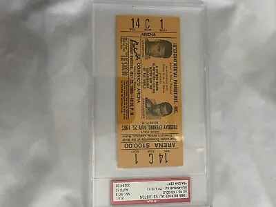 1965 Muhammad Ali Vs Sonny Liston Full Ticket Auto PSA 10. !!!! • $6995