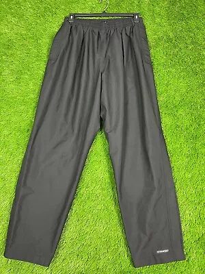 Nike Storm Fit Golf Rain Pants Mens XL Black Ankle Zips Elastic Waist • $23.99