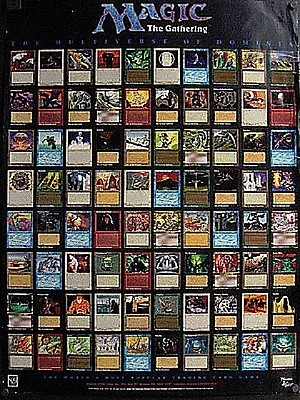 MTG WOTC 1994 Poster The Multiverse Of Dominica Magic The Gathering New Alpha  • $249.99