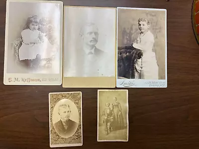 Lot Of 5 Antique Black & White Photos Old Pictures From Late 1800s Early 1900s • $0.99