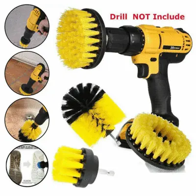 $7.95 • Buy Drill Brushes Set 3pcs Tile Grout Power Scrubber Cleaner Spin Tub Shower Wall 