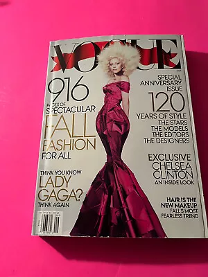 Vogue Magazine September Issue  Lady Gaga Sept 2012 ~ Oversized • $15