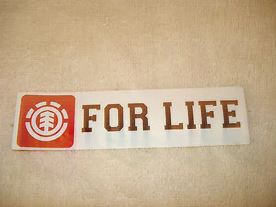 $3.99 • Buy Element Skateboard Co. The For Life Og Iconic Logo Strip Skateboard Sticker