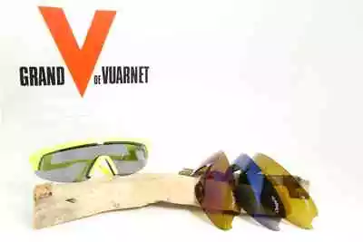 Vuarnet Yellow Sport Biking Sunglasses ONE FRAME WITH 4 LENS (Brown And Gray) • $103.20