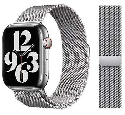 $131.25 • Buy Genuine Apple Milanese Loop Watch Strap Band - 44mm/42mm/45mm - Stainless Steel