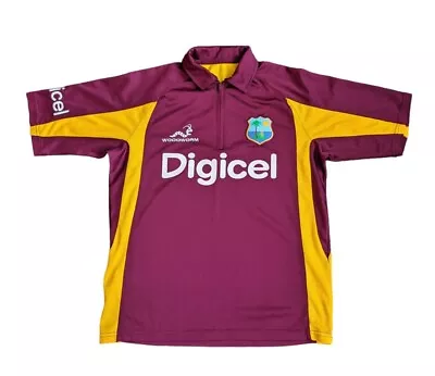 West Indies Cricket Shirt Vintage By Woodworm Medium See Measurements  • $38.86