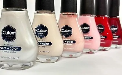 Cutex CARE + COLOR Nail Polish High Impact Color + Breakage Protection  ~U PICK~ • $5.23