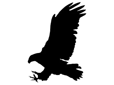 Eagle Flying Silhouette Vinyl Decal Car Patriotic Sticker • $7.75