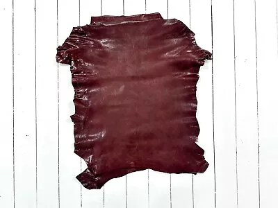 £14.99 • Buy 1mm Dyed Veg Tan Suede Sheepskin Leather Craft Half/whole Hide - Pecan Brown