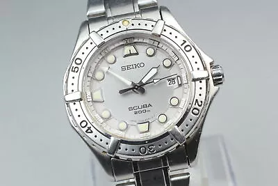 New Battery [Exc+5] Vintage Seiko Scuba 7N35-6050 200m Diver Men's From JAPAN • $412.12