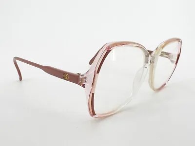 NICE 80s GUCCI GG 2102 Eyeglasses FRAMES 47E PINK/PEACH 55[]17-135 Oversize H891 • $169.11