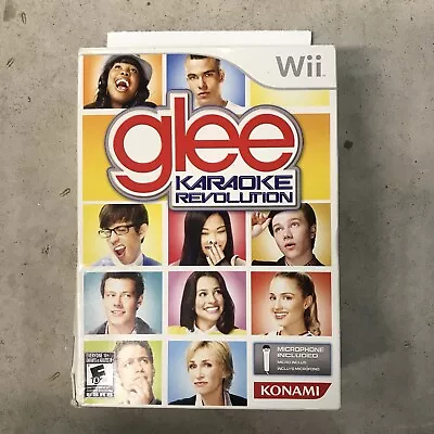 New(open Box) Glee Karaoke Revolution Nintendo Wii Game + Sealed Microphone • $17.97