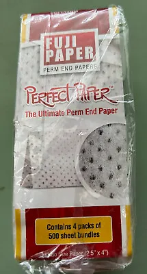 $14.95 • Buy Fuji Paper The Ultimate Perm End Paper Perfect Paper 4pk  New NIP