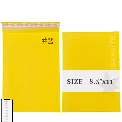 200PCS #2 Kraft Bubble Mailers 8.5 X11  Self Seal Padded Envelopes 8.5x11 Inch • $2.58