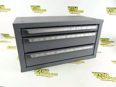 Huot 3 Drawer Tap Index Organizer Cabinet 1/4 -20 Nc To 1 -12 Nf • $76