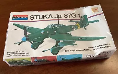 $9.99 • Buy Vintage Monogram 1/48 Stuka Ju 87G-1 Legendary German Aircraft NEW