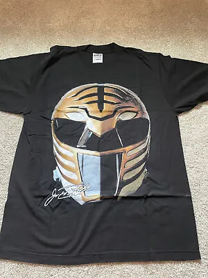 Mighty Morphin Power Rangers White Ranger Helmet Tommy Oliver Shirt Size Large • $45