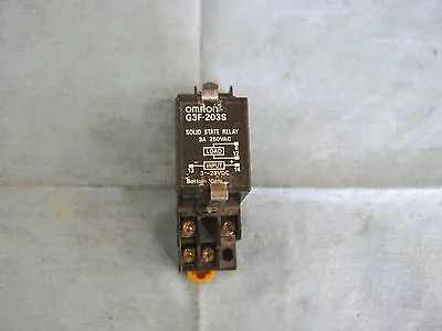 Omron Model: G3F-203S Relay With Omron 2-M4X10 Base  • $9.99