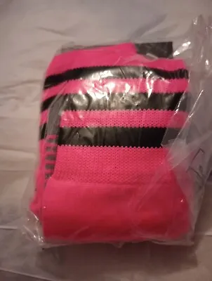 ADIDAS Soccer Socks Neon Pink Copa Zone Cushion Climalite  Small NIP • $13.50