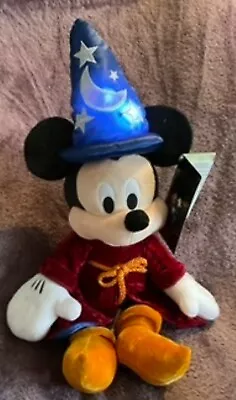 Disney Store Fantasia Mickey Mouse Sorcerer Teddy Plush With Light Up Hat Bnwt  • £35