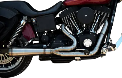 TRASK Stainless Assault 2-Into-1 Exhaust System For 1991-2005 Dyna FXD TM-5021 • $1149.95