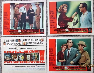 Mamie Van Doren  (college Confidential) Vintage 1960 Movie Lobby Card Set • $299.99