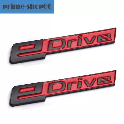 2pcs Black Red Electric Hybrid EDrive Emblem Badge For I3 I4 IX4 I7 I8 E Drive • $24.93