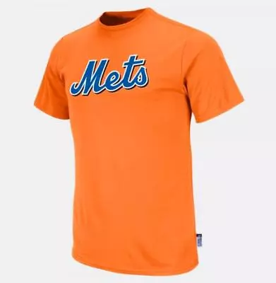 New York Mets Majestic Cool Base Crew Neck MLB Replica Jersey Shirt - MENS SMALL • $9.99