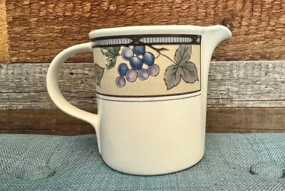 Mikasa Intaglio Coffee Creamer Cream Pitcher 10 Oz  Garden Harvest Vintage CAC29 • $11.99