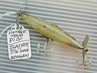 Vintage TEXAS Padre Island Bait Co. Peco Slasher Topwater Fishing Lure 3.5  • $0.99