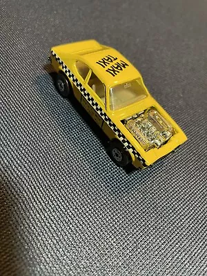 Vintage Matchbox Maxi Taxi Yellow Black Lesney Rolamatics No.72 1973 Ford Capri  • $6.99