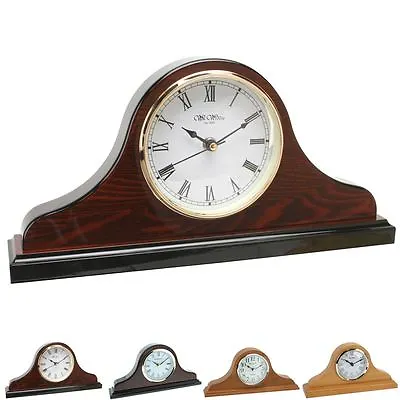 Wm. Widdop Napoleon Style Wooden Living Room Or Office Mantel / Desk Clock • £41.61