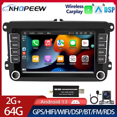 64GB Android 13 Car Stereo Radio GPS CarPlay DAB+ Head Unit For VW GOLF MK5 MK6 • $199.99