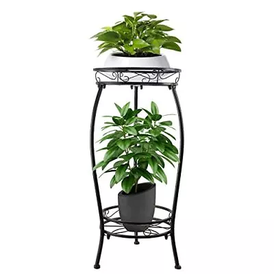 2 Tier Plant Stand Indoor - 28 Rustproof Metal Tall Plant Stand Waterproof • $35.99