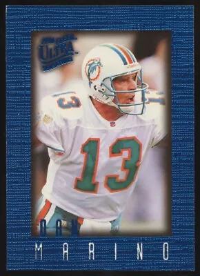 1996 Ultra Sensations #56 Dan Marino Blue Miami Dolphins • $1.59