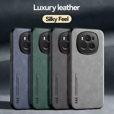 For Honor Magic6 Pro Luxury Shockproof Retro Magnet Leather Business Case Cover • $7.99