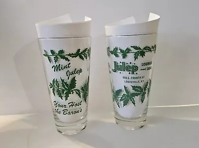 Vintage Julep Lounge And Bar Glass Kentucky Derby Louisville Mint  • $21.86