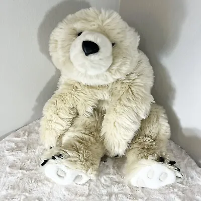 EUC DITZ DESIGNS Realistic Polar Bear 28” Weighted Stuffed Plush New With Tags • $70